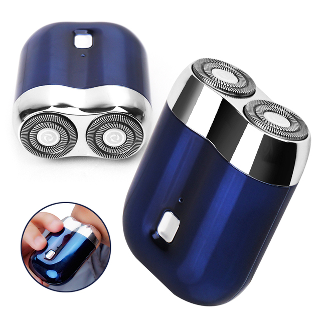 Magnetic Shaving Head Mini Electric Razor Beard Trimmer Portable Shaver