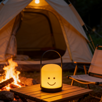 Lampe de chevet LED moderne Coolqing à changement de couleur, rechargeable par USB, pour chambre à coucher, portable