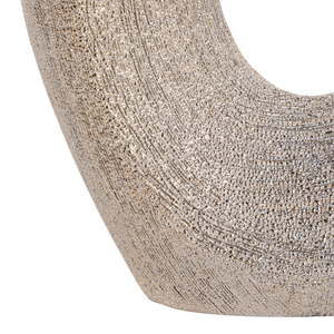Vaso in Ceramica Ovale con Ritagli, Alto, Moderno, Decorazione per Soggiorno, Ufficio, Tavolo - Product Image 6