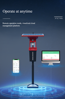Trampa inteligente de luz de feromonas Fuente de luz LED solar + señuelo de feromonas GPS Posicionamiento en tiempo real, diagnóstico
