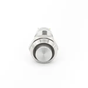 8 Mm High Head Small Waterproof Metal Push Button Switch No LED Waterproof Light Self-locking/Self-reset 3/6/12/24/110/220V