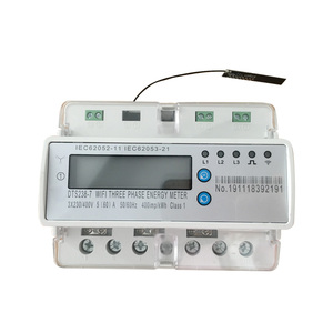 Compteur d'énergie intelligent triphasé avec contrôle par application mobile WiFi, rail DIN, communication RS485, Modbus, compteur <span class=keywords><strong>kWh</strong></span> - Product Image 1