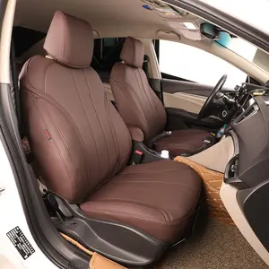 EKR Accessoires d'intérieur automobile Ensemble complet de housses de siège de voiture personnalisées en cuir marron pour voitures Buick