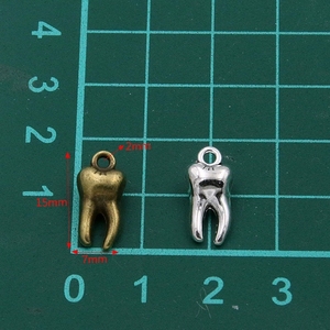 Accesorios de joyería de aleación retro DIY, encanto de diente de Venta caliente de China - Product Image 4