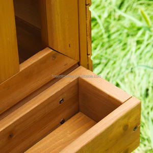 Maisonnette de jeu en bois rentable pour enfants, cabane extérieure avec jardinières, vente en gros de maisons de jeu en bois pour tout-petits - Product Image 2