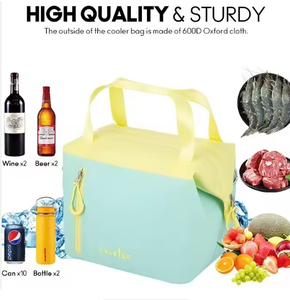 Sac isotherme personnalisé pour pique-nique avec sangle imperméable et bandoulière réglable, idéal pour le camping et les sorties à la plage - Product Image 2
