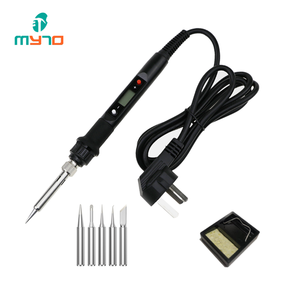 Kit de pistola <span class=keywords><strong>para</strong></span> <span class=keywords><strong>soldar</strong></span> 3 en 1, 80W, pantalla LCD, soldador eléctrico, 110V, 220V, juego de herramientas de soporte de hierro - Product Image 1