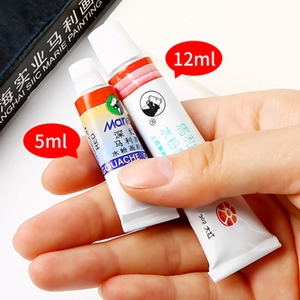 Maries 5/12ml 12/18/24/36 couleurs Tube en aluminium <span class=keywords><strong>Gouache</strong></span> couleur ensemble de peinture - Product Image 4