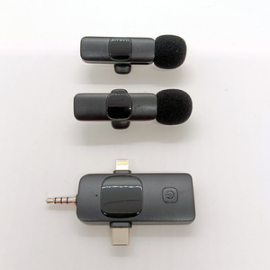 K15-3in1 IOS Type-C 3.5mm Micro không dây cho âm thanh và video ghi âm Lavalier ve áo mics Microphone Studio ghi âm - Product Image 1