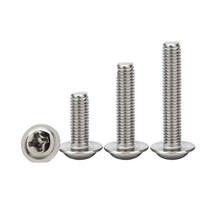 Vis métrique DIN967 à tête cylindrique Phillips, vis de machine en acier inoxydable 304 avec collier de fixation monobloc