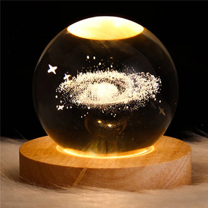 <strong>Ins</strong> Style 3D Decoration Lamp Bedroom Bedside Led Table Lamp 5V USB <strong>Plug</strong> Children Holiday Gifts Crystal Ball Night Light - Product Image 4