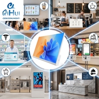 Pantalla Táctil Android de 23.8 Pulgadas para Menús de Restaurantes, Monitor Comercial de Señalización Digital, Kiosco Minorista, Punto de Venta, OEM, ODM, Fábrica