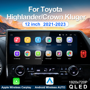Android 13 cho TOYOTA HIGHLANDER/vương miện kluger 2021 2023 đài phát thanh xe stereo đa phương tiện Máy nghe nhạc GPS <span class=keywords><strong>navigation</strong></span> đầu đơn vị Carplay tự động - Product Image 2
