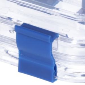 Scatola di plastica portatile a membrana con cerniera gialla PS pellicola traslucida corona per protesi dentaria - Product Image 5