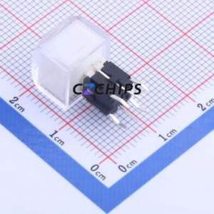 TPB01-3016L6W Tactile Switch Through hole Component (THT) Switch Single Pole Single Throw Rectangle Button Through Hole 11.2mm - Product Image 2