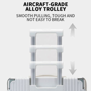 레저 및 비즈니스 기내 휴대용 노트북 운반을 위한 바퀴가 달린 맞춤형 하드 엣지 회전 소형 여행 가방 - Product Image 6