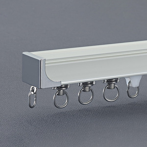 Binario <span class=keywords><strong>per</strong></span> Tende <span class=keywords><strong>a</strong></span> S con Barra Silenziosa <span class=keywords><strong>per</strong></span> Montaggio <span class=keywords><strong>a</strong></span> <span class=keywords><strong>Soffitto</strong></span> o Parete, <span class=keywords><strong>per</strong></span> Tende <span class=keywords><strong>a</strong></span> Onda in Soggiorno e Camera da Letto - Product Image 5