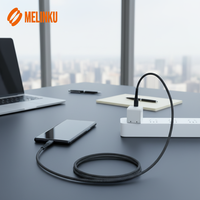 Kabel Data Melinku 3.25A 65W USB 3.1 Tipe-C Tipe-C Pengisian Cepat Ramah Lingkungan Berbahan Kain Nilon Transfer Data Kecepatan Tinggi untuk Ponsel
