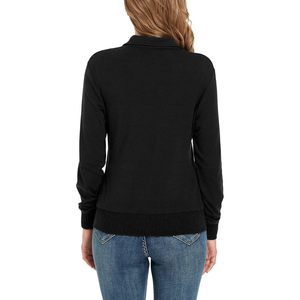 Veste à col montant zippée à manches longues pour femme avec poches, sweat-shirt de course personnalisé - Product Image 5