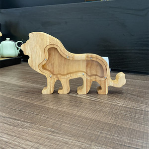 Vendita calda salvadanaio per adulti bambini in legno alfabeto inglese salvadanaio di legno maiale salvadanaio - Product Image 4