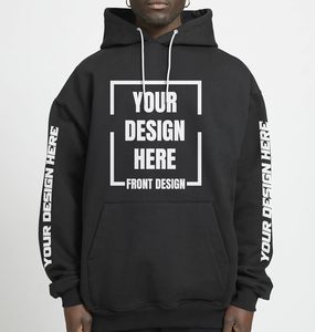 Felpa <span class=keywords><strong>con</strong></span> Cappuccio Personalizzata in Misto Cotone <span class=keywords><strong>con</strong></span> Lacci Unisex, Design Personalizzato <span class=keywords><strong>con</strong></span> Foto e Testo - Product Image 4