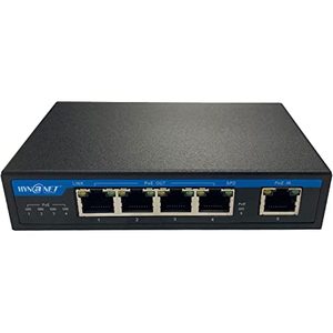 4-<strong>Port</strong> <strong>Poe</strong> Extender 100M Extension Gigabit 60W 4 Channel Network <strong>Switch</strong> 1 In 4 Out <strong>PoE</strong> 4 <strong>Port</strong> 100M <strong>PoE</strong> Network Extender - Product Image 1