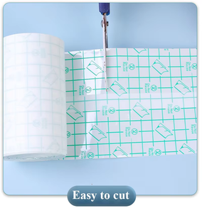 Rouleaux de fixation adhésive en PU, <span class=keywords><strong>film</strong></span> médical transparent en PU, pansement en rouleau, ruban adhésif pour plaies, 10 cm x 10 m - Product Image 4