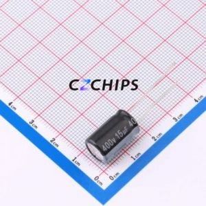 ตัวเก็บประจุอิเล็กโทรไลต์อะลูมิเนียมแบบ Through-Hole รุ่น ERK2GM150G16OT ขนาด D10xL16 มม. 15uF 20% 400V 210mA-100kHz - Product Image 1