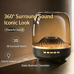 Portable RGB Glow Glass <b>Bluetooth</b> <b>Speaker</b> 360° <b>Surround</b> <b>Sound</b> Wireless Desktop - Product Image 4