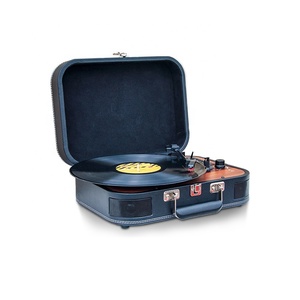 Vintage Retro portátil BT moderno múltiples gramófono salida <span class=keywords><strong>disco</strong></span> de <span class=keywords><strong>vinilo</strong></span> tocadiscos con altavoces - Product Image 3