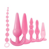 Ensemble de soins corporels pour femmes avec jouet d'insertion postérieure en silicone