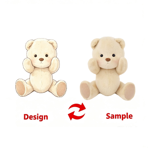 Oso de Peluche Súper Suave con Relleno de Algodón PP Lavable, Peluche Personalizado de Perro o Conejo para Aniversario - Product Image 1