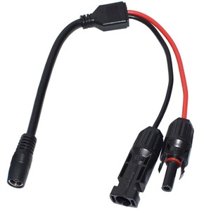 Câble <span class=keywords><strong>solaire</strong></span> personnalisé KAIBAO MC Quatre vers DC 8mm <span class=keywords><strong>Prise</strong></span> femelle pour panneaux photovoltaïques 200W Onduleurs Station d'alimentation portable Jackery - Product Image 1