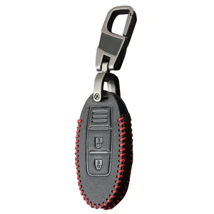 Housse de clé en cuir PU Alissa X-Trail pour <span class=keywords><strong>Nissan</strong></span> Qashqai, housse de télécommande Skyline <span class=keywords><strong>Juke</strong></span> OLIVER, accessoires pratiques - Product Image 6