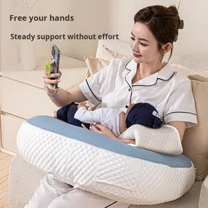 Oreiller d'allaitement post-partum, artefact d'allaitement, soutien lombaire pour bébé, coussin d'allaitement couché, oreiller auxiliaire d'allaitement - Product Image 3