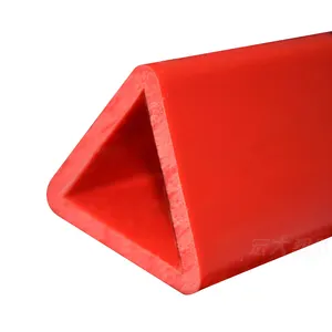 Customized Red PVC Triangle Pipe Other Plastic Products Extrusion Processing