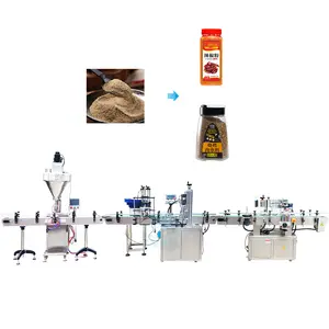 Auger Spiral Pepper Powder Chili Powder Bottle Packaging And Filling Machine Production Line