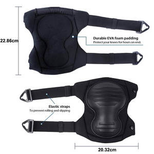 पेशेवर कार्यशील बढ़ई घुटने के पैड श्रमिकों के फर्श के लिए सुरक्षात्मक कोहनी और घुटने के पैड - Product Image 3