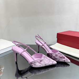 Elegant Slingback Strap Mid <b>Heel</b> Pumps with Cushioned Insole for Women Office and Special Occasions Valentinoing - Product Image 3