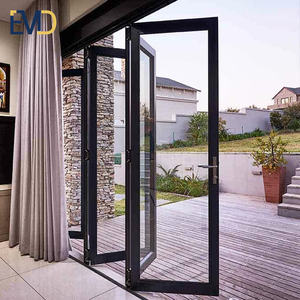 Portes patio coulissantes accordéon en aluminium à double vitrage, prix - Product Image 6