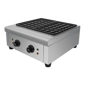 Équipement en acier inoxydable facile à utiliser hôtels magasins d'alimentation électrique commercial Triple plaque japonais Takoyaki Fish Ball Machine - Product Image 2