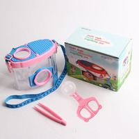 Good Quality Obest Plastic Magnifier Jar with Acrylic Lens 41mm Diameter Children Outdoor Scientific Explorer Magnifying Glass