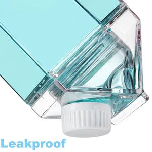 Latest Design Sweet Sakura Square Water <b>Bottle</b> Cute <b>Milk</b> Carton 500ML Custom Logo Simple Sport Plastic Water <b>Bottle</b> CUP1576 - Product Image 3