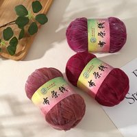 Shiny Metallic T-shirt Yarn Hot Sale Polyester Fabric T-shirt Yarn for for Manual DIY Blanket Cushion Crochet Project