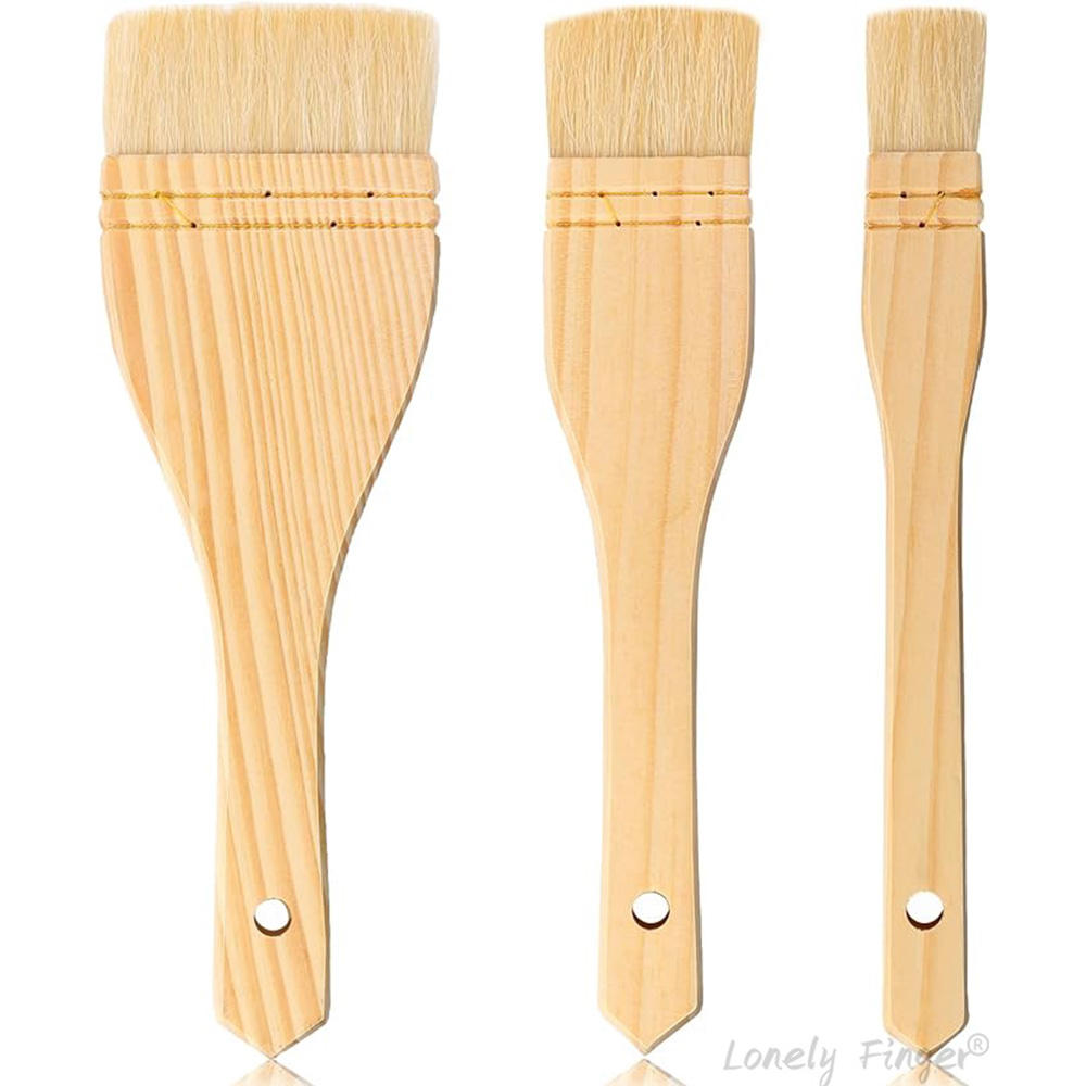 3 pcs wood brush