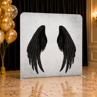 Support d'affichage avec toile tendue imprimée sur mesure sur le thème des anniversaires pour l'affichage en magasin et la décoration commerciale intérieure