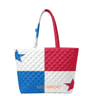 Sac fourre-tout matelassé avec drapeau de Niue, sacs à main de travail pour femmes, sacs fourre-tout légers à ouverture supérieure pour les voyages, l'université et la plage