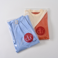 Sac d'emballage imprimé personnalisé T-shirt vêtements emballage curseur Ziplock sac vêtements en plastique sac à fermeture éclair
