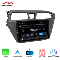 Reproductor multimedia para coche con ecualizador DSP de 16 bandas Rhythm, amplificador de 4X45W, salida estéreo, Carplay inalámbrico y Android Auto para Hyundai i20