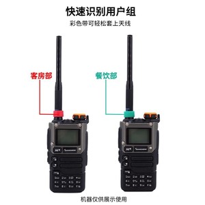 <b>Walkie</b> <b>Talkie</b> Antenna Universal Group Color Identification Decorative Rubber Ring Digital Product Accessories - Product Image 2